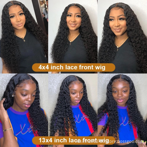 13x6 Human Hair Loose Deep Wave Transparent Frontal Wig Loose Deep Wave Lace Front Wigs Ombre Loose Deep Wave Wig